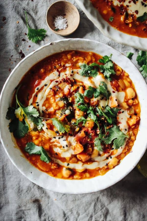 MOROCCAN SPICED CHICKPEA SOUP