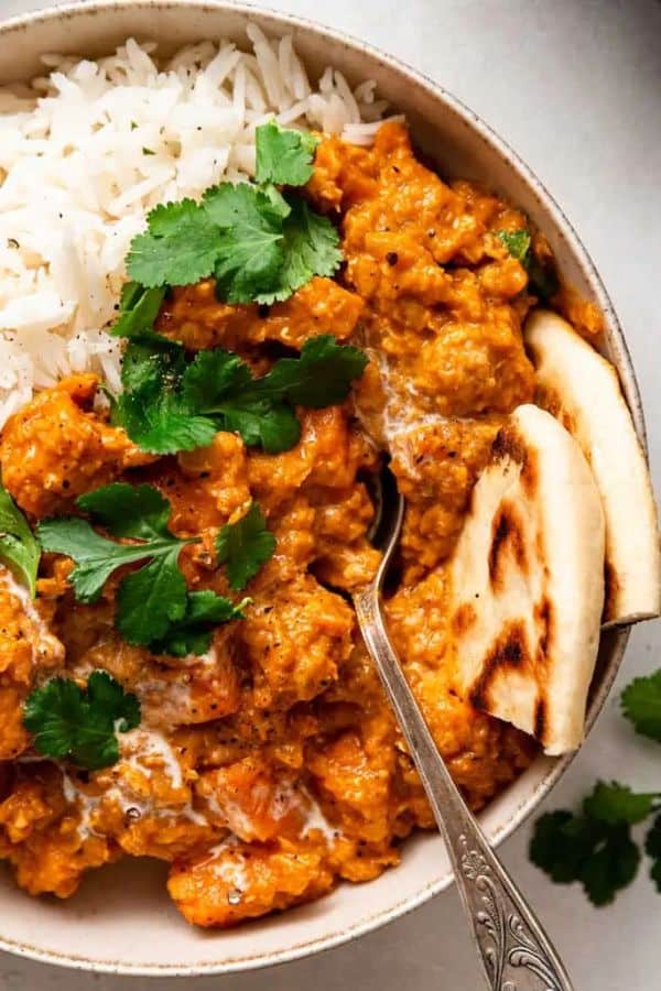 SWEET POTATO AND LENTIL CURRY