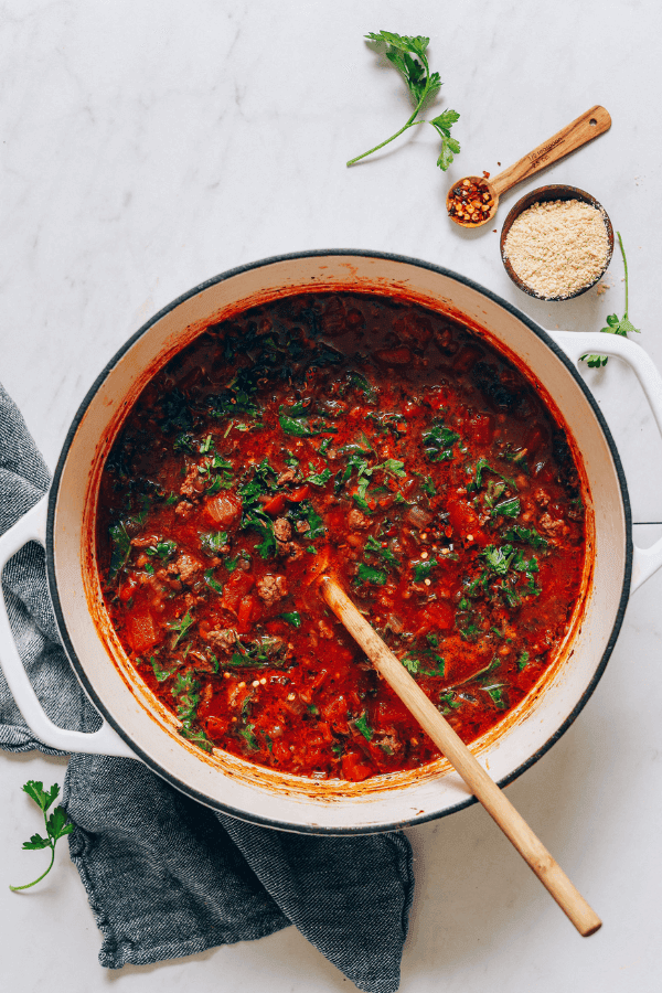 Tuscan Style Beef Lentil Soup
