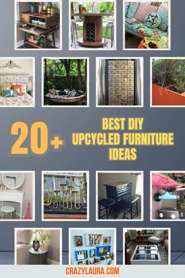 20+ Best DIY Upcycled Furniture Ideas To Revamp Your Space - Crazy Laura