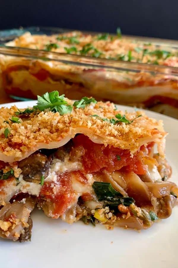 VEGGIE LASAGNA WITH SPINACH AND ZUCCHINI