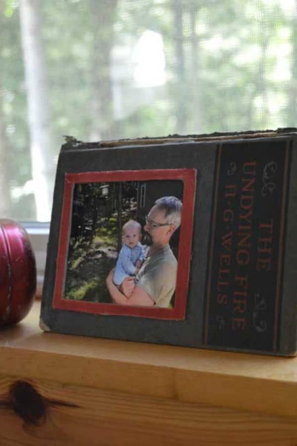 OLD BOOK PHOTO FRAME