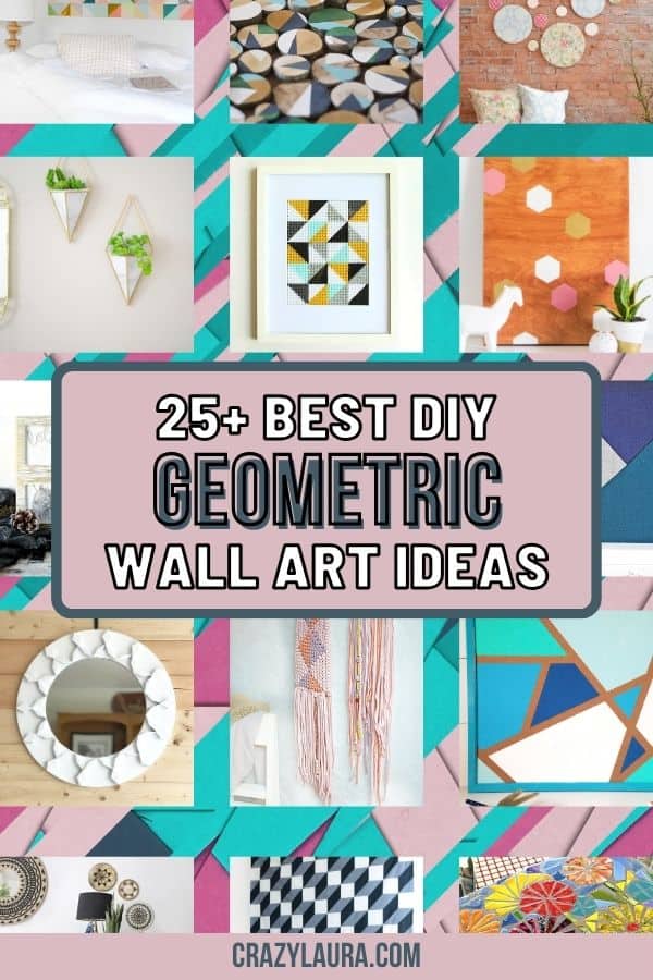 25+ Easy Geometric Wall Art Projects To Jazz Up Your Space - Crazy Laura