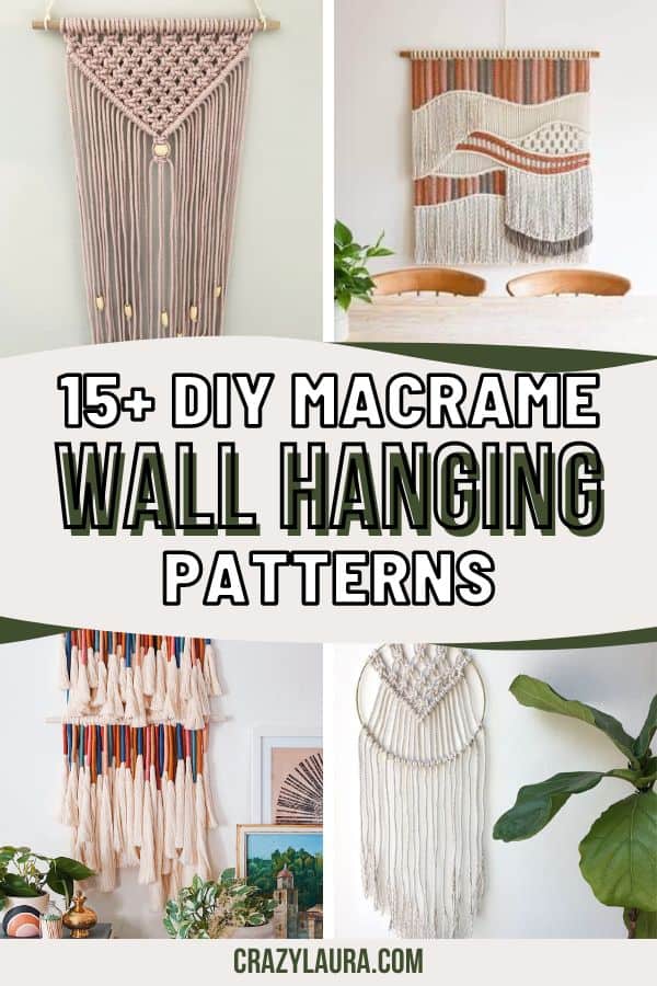 15+ Best DIY Macrame Wall Hanging Patterns - Crazy Laura