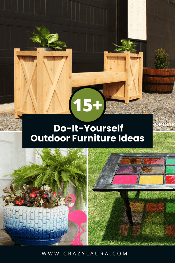 15+ Chic & Functional DIY Outdoor Furniture Ideas - Crazy Laura