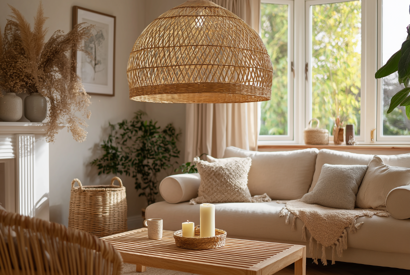 Woven Rattan Shade