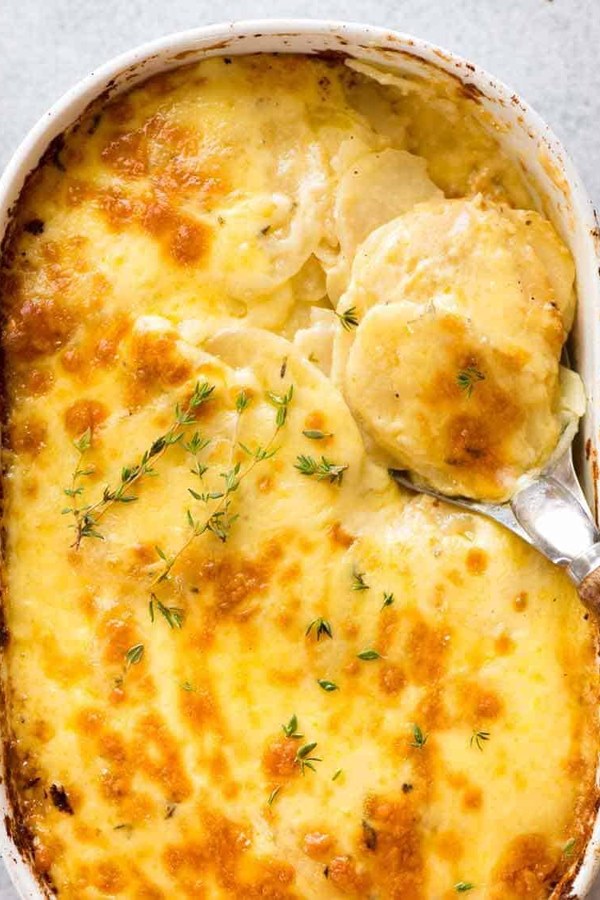 Potatoes au Gratin for Thanksgiving dinner